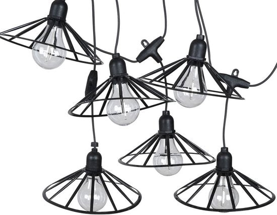 Vilde - Buiten LED Tuingirlande - 6 Lampen - 5,5 m - Timerfunctie
