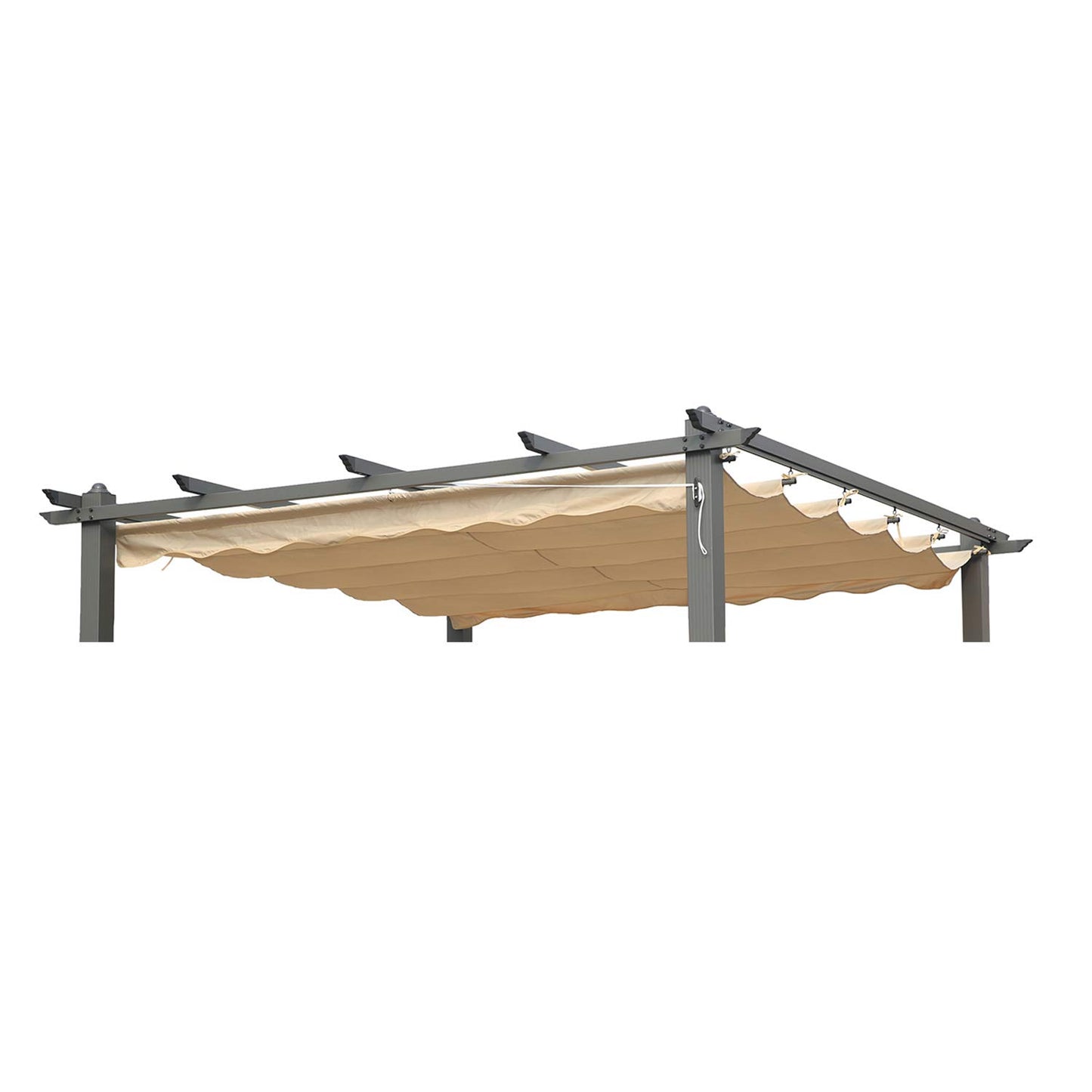 Angel Living vervangend dakdoek - pergola en gazebo - polyester - 3 x 3 m - beige - 258 x 258 cm