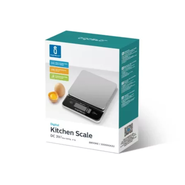 Aigostar Digitale Keukenweegschaal - Grijs - RVS - 5kg/1g, LCD