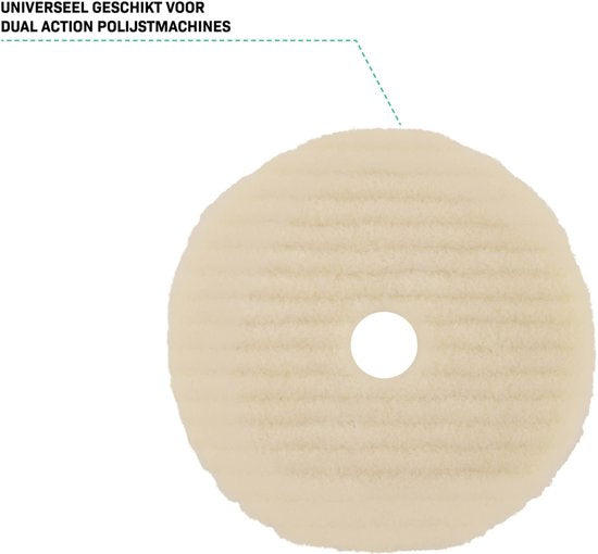 VONROC Wollen Polijstschijven - 140 - Ø 150mm – 3 stuks