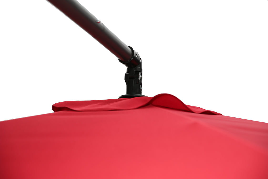 Angel Living Zweefparasol 300 cm - Kurbelparasol met Kantelfunctie - Rood