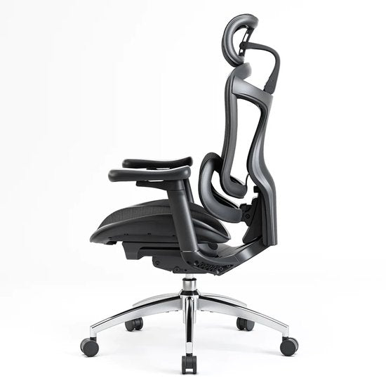 SIHOO Doro C300 Ergonomische Bureaustoel - 3D Armleuningen - Zelfaanpassende Lendensteun - Slim Gewichtsmechanisme - Mesh Rugleuning - 3 Kantelstanden - TUV/SGS Gecertificeerd - Tot 150kg - 70x69x128cm——Zwart
