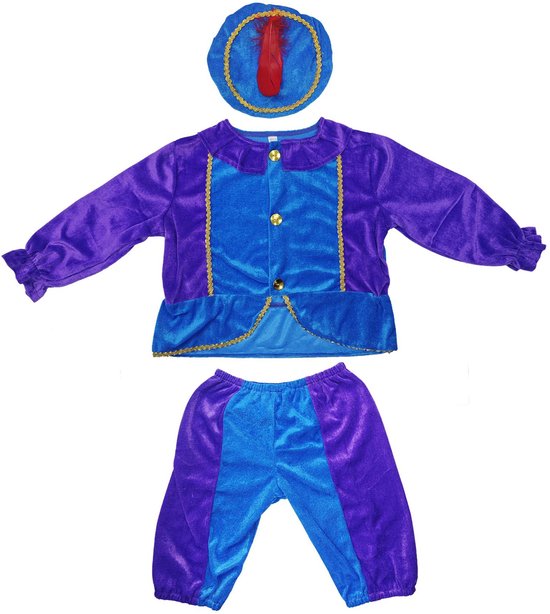 Pietenpak 98-104 Paars/Blauw