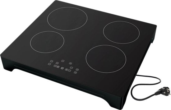 Tomado TIH6010B - Inductiekookplaat - Vrijstaand - 1 fase plug & play - Touch bediening - Zwart