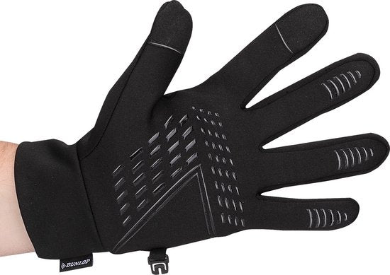Dunlop Touchscreen Handschoenen L - Warme Touchscreen Handschoen - Sporthandschoen - Unisex - Zwart