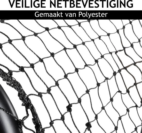 Dunlop Voetbaldoel 240 x 160 x 85 cm – Stevig Metaal – Veilig en Snel Op te Zetten – Voor Kinderen en Volwassenen - Zwart