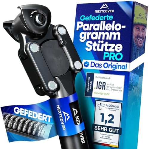 NEXTCOVER Geveerde Parallelogram Zadelpaal – Het Origineel – met Comfort-Spring Technologie, 27,2 mm