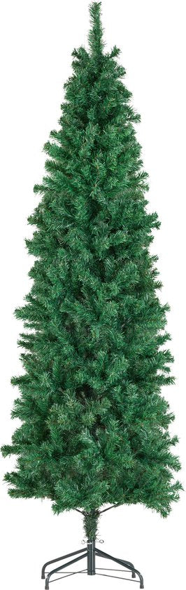 tectake® Kunstkerstboom - Levensecht met flexibele takken - Volumineus - Stabiel en eenvoudig te monteren - Kunstkerstboom als kerstversiering - 200 cm - 832 takken - groen