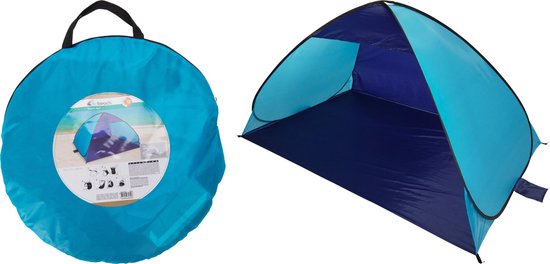 ProBeach - strandshelter - strandtent - pop-up - 200 x 125 x 100 cm - blauw - lichtgewicht -