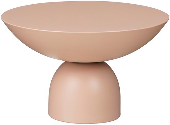Mica Decorations Celise Bijzettafel - H28 x Ø47 cm - Metaal - Lichtroze