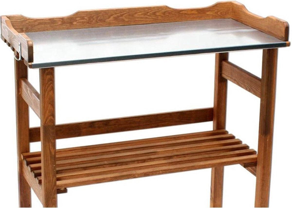 myGardenlust Oppottafel – Opbergruimte – 78 x 38 x 86 cm – Bruin