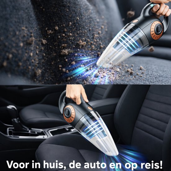 Atshark Snoerloze oplaadbare krachtige handstofzuiger voor nat en droog gebruik kruimeldief
