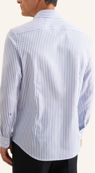 Seidensticker New Kent Business Shirt – Mid Blue – Maat 42 – Regular Fit – 100% Katoen