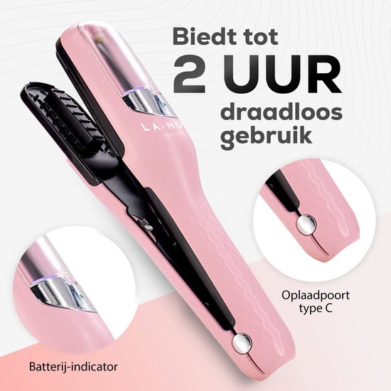 La Nou® Split Remover 4 - Gespleten Haarpunten Verwijderaar - Incl. accessoires - Voor Gespleten Haarpunten - Gespleten Haarpunt Trimmer - Gespleten punten verwijderaar - Roze