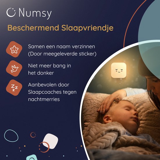 Numsy Babykamer Nachtlampje Stopcontact - Automatische Lichtsensor