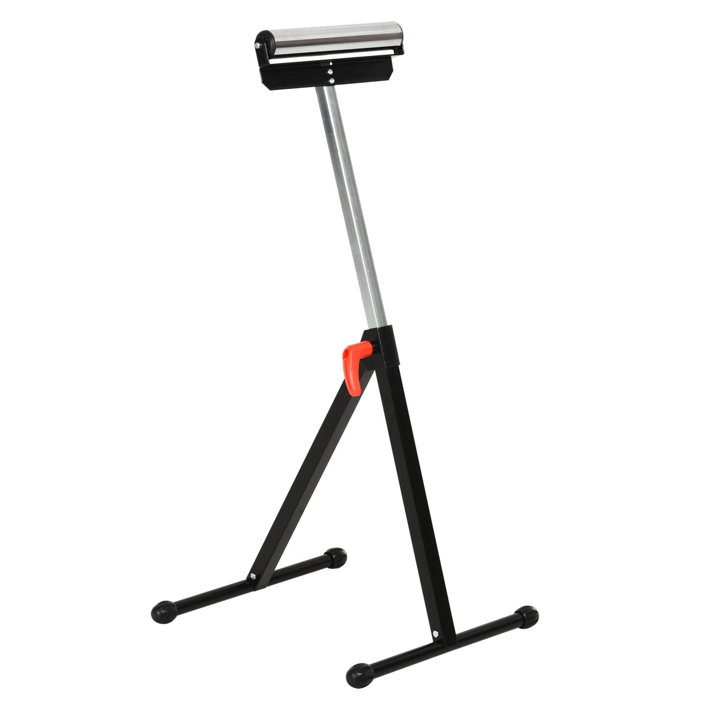 Homcom Rolbok Zaagbok met Verstelbare Rol - 44x50x68-110 cm - Zwart/Zilver