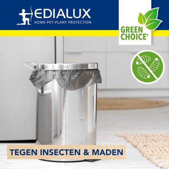 Edialux Bio-Containerfris strooipoeder tegen geur en maden, voor GFT-bak, GFT-container en compostbak, absorbeert vocht, helpt tegen schimmel en rotting, lavendelgeur, 600 ml
