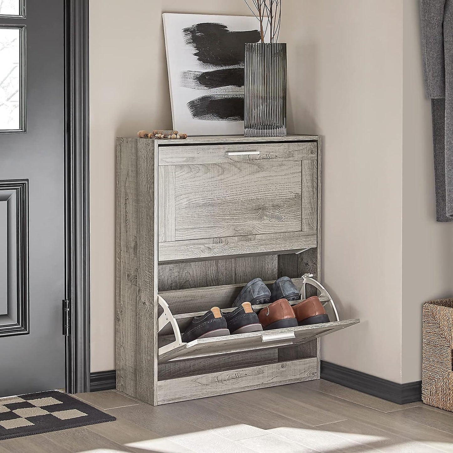 SoBuy Schoenenrek Schoen opbergkast Organizer Unit - FSR137-HG - B60 x D23 x H79cm