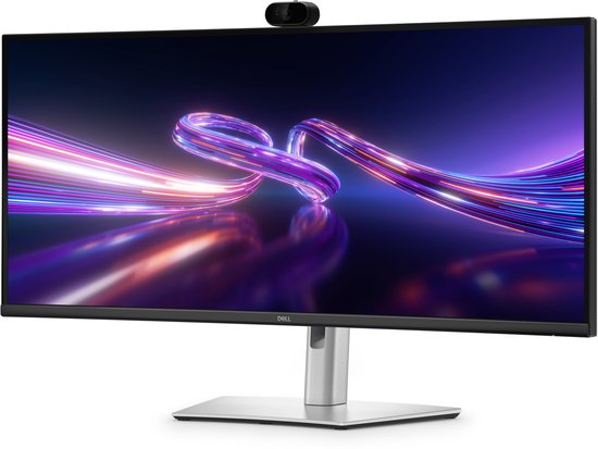 Dell P3426WEV Curved Monitor - 34.1 inch - WQHD - 100Hz - USB-C 90W - Webcam