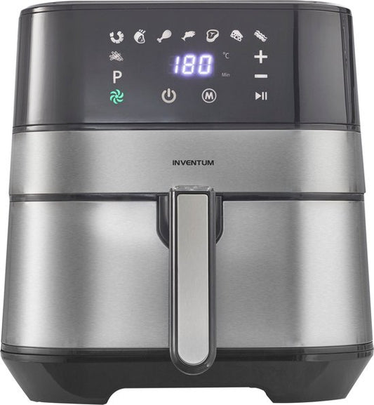 Inventum GF500HLD - Airfryer - Hetelucht friteuse - 5 liter - 80 tot 200 graden - PFAS vrij - 1700 watt - Zwart/Zilver - Beste Koop Maart 2025