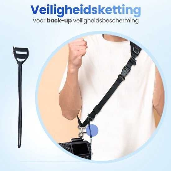 Garpex® Verstelbare Camera Strap - Schouderriem voor Digitale en Spiegelreflex Camera - Camera Schouderband - Comfortabel en Duurzaam