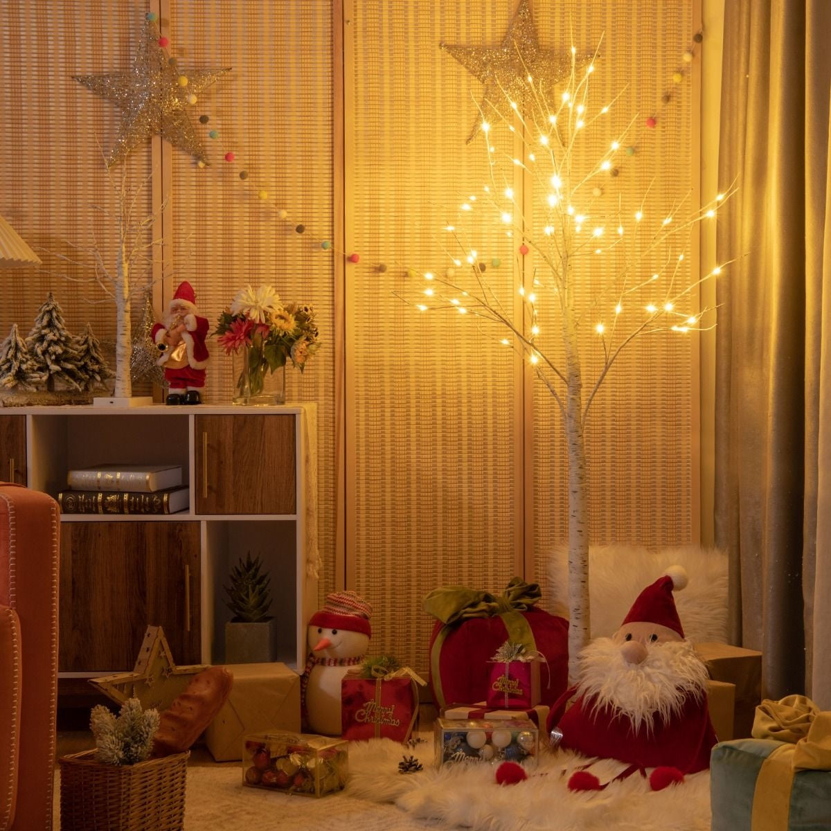 Coast Verlichte Berkenboom Kerstdecoratie - 150 cm