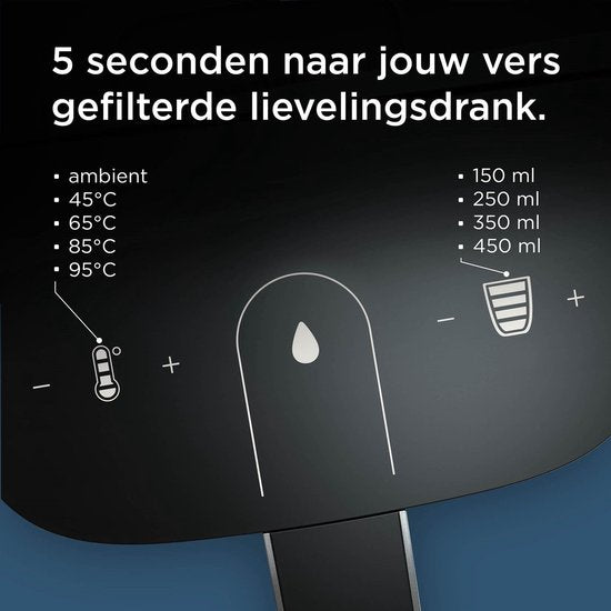 BRITA Cube waterdispenser en theemachine voor thuis - Zwart - Maak perfecte thee dankzij verschillende instellingen voor temperatuur en volume - UV-C Technologie - incl. Maxtra Pro Kalk Expert Filter