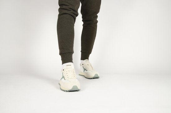 Blackstone Sneakers - Scoria Legend DG532 - Runner - Heren - 46 - Off White/Groen