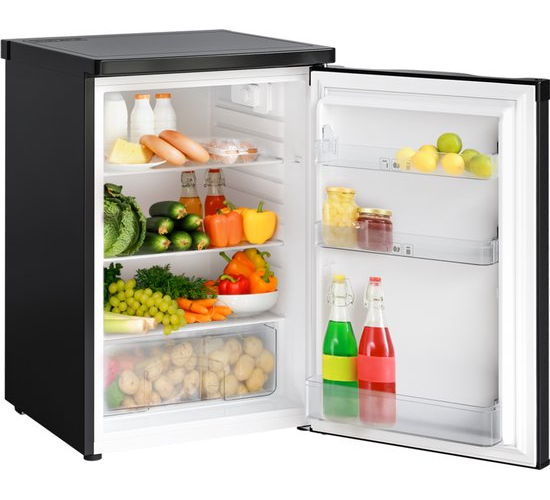 KitchenBrothers Koelkast – 127 Liter – 55 x 58 x 85 cm – Zwart