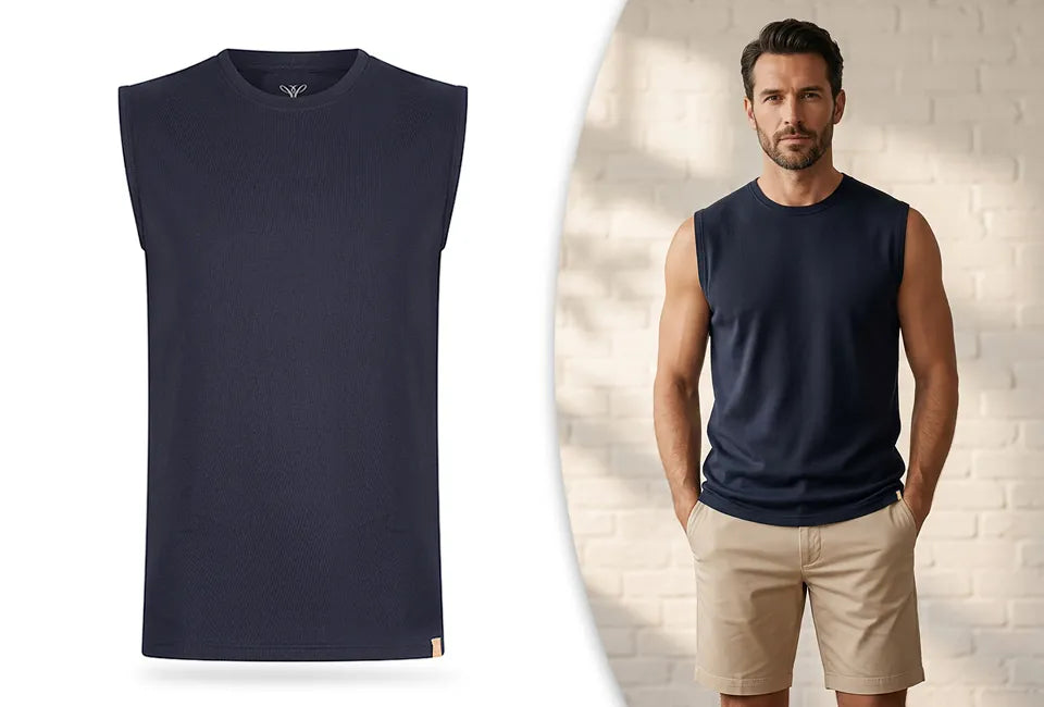 Outspot Duopack Mouwloze T-shirts - Zwart - Maat S