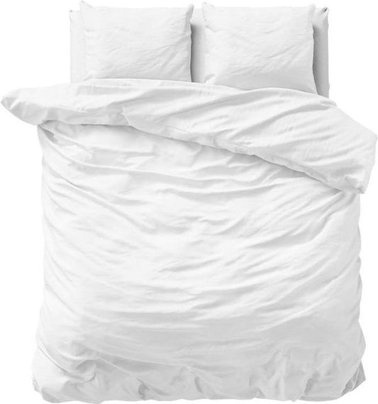 Primaviera Deluxe Uni Satijn - Dekbedovertrekset - Tweepersoons - 200x200/220 + 2 kussenslopen 60x70 - Wit