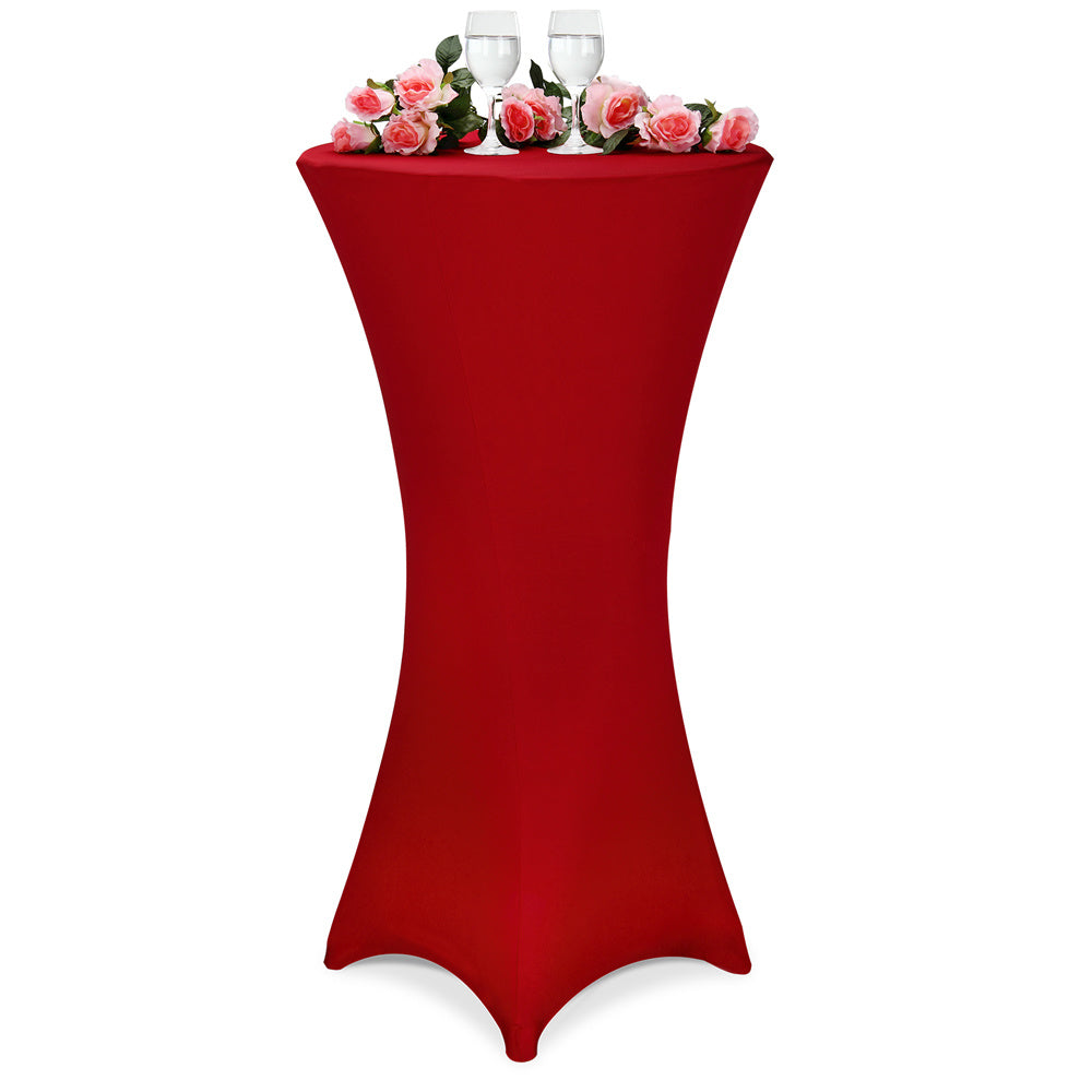 Deuba Statafel tafelhoes bordeaux Ø80cm