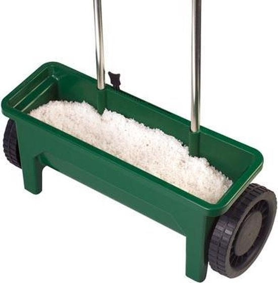 Toolland Strooiwagen, instelbare dosering, strooimateriaal 0-8 mm, 12 liter, groen