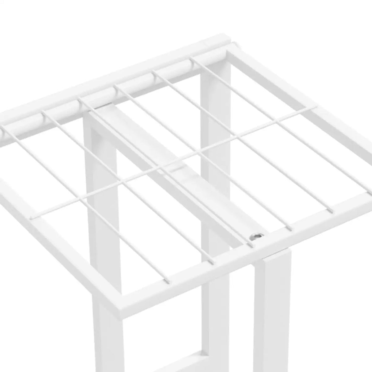 MINGHOU Plantenrek 4-Laags - Wit - 22 x 43 x 76 cm - Metaal, Binnen & Buiten