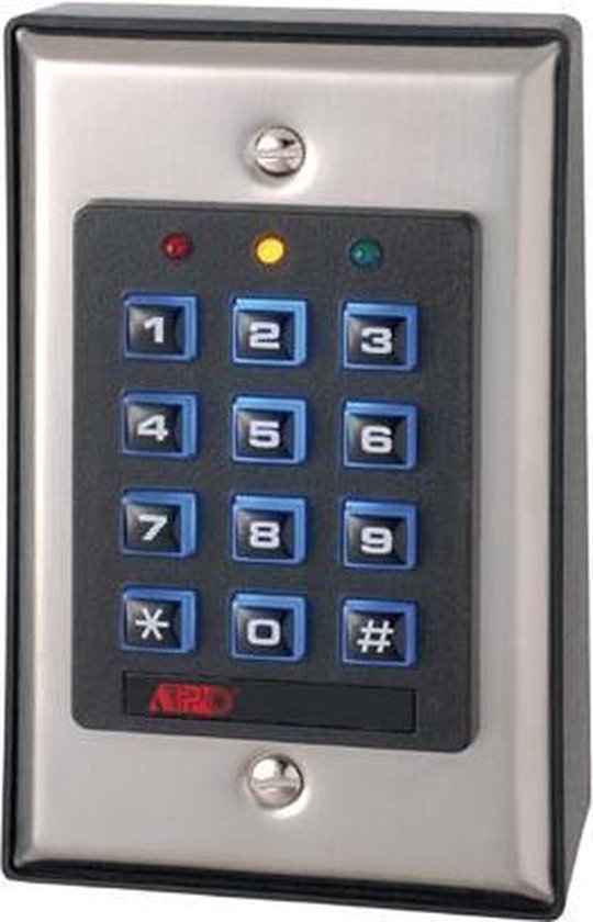 EtiamPro Codetoetsenbord, autonoom, met achtergrondverlichting, ideaal voor woningen en bedrijven, compatibel met elektronische sloten en automatische systemen, uitgebreide beveiligingsfuncties, LED's