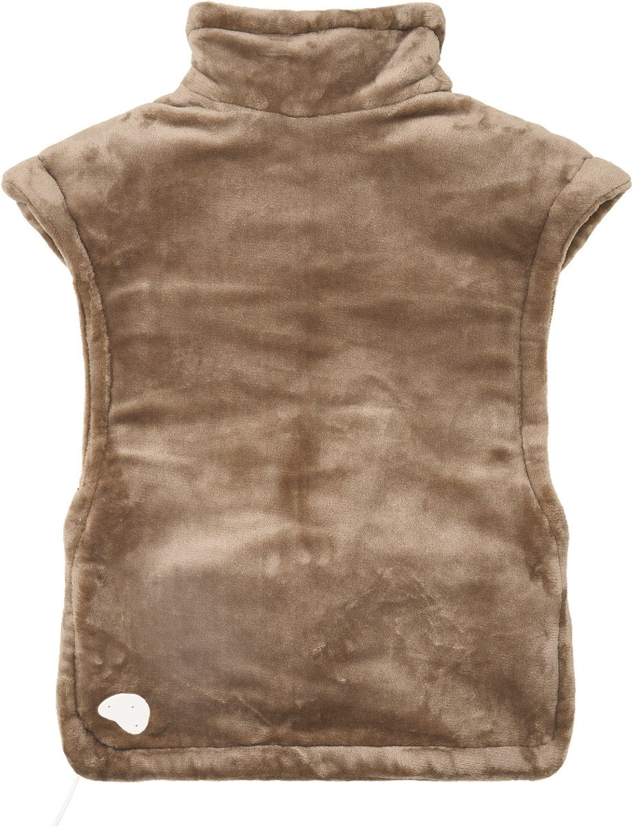 Auronic Elektrisch Warmtevest - Taupe - 60 x 85 cm - Verzwaard, 9 Warmtestanden, Handsfree