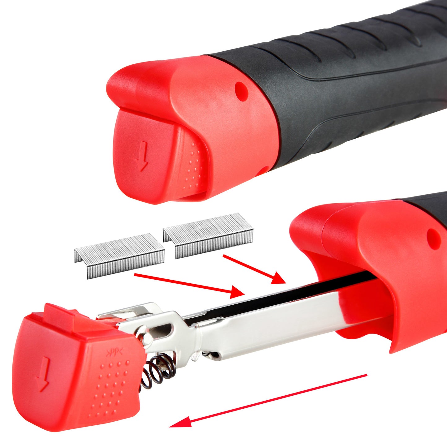 Monzana Handtacker - Nietpistool - RVS incl. 500 Nietjes