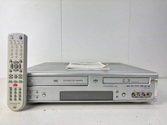 Daewoo DF-8100 Video/DVD Combi Recorder – Zwart/Zilver – VHS naar DVD Kopiëren