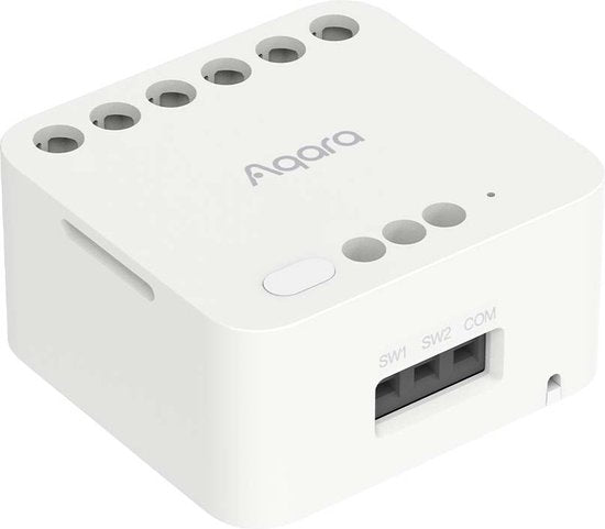 Aqara Dual Relay Module T2 slimme inbouwschakelaar 2 kanalen Zigbee Matter