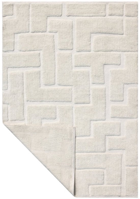 by fonQ Maze Vloerkleed - Off White - Rechthoekig - 200 x 290 cm