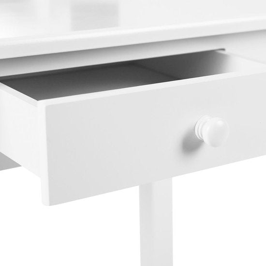 VDD - opmaaktafel met spiegels - 40x60x90 cm - Kleur: Wit