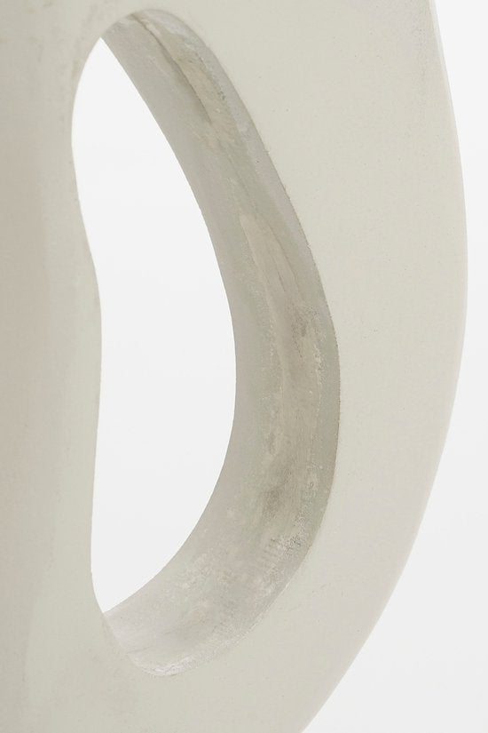 Mica Decorations Pastina Ornament op Voet - L7 x B17 x H38 cm - FSC 100% Mangohout - Off White