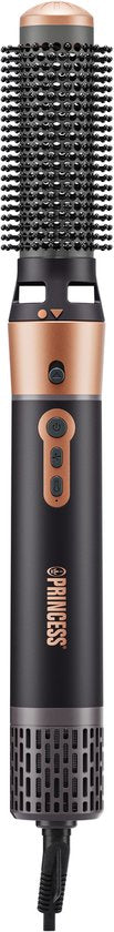 Princess Airstyler Plus 529215 – 6‑in‑1 Föhnborstel – 1000W – Met 6 opzetstukken – 3 Warmtestanden – 2 Snelheden – LED‑indicator
