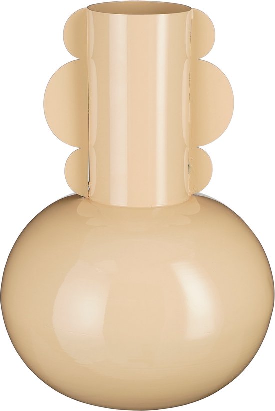 Mica Decorations Boyd Vaas - H36 x Ø25 cm - Metaal - Beige