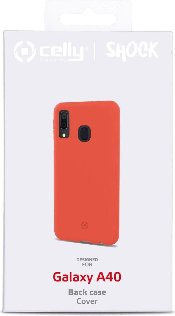 Celly Shock Samsung Galaxy A70 Hoesje Shock Siliconen Hoes Case Cover Oranje