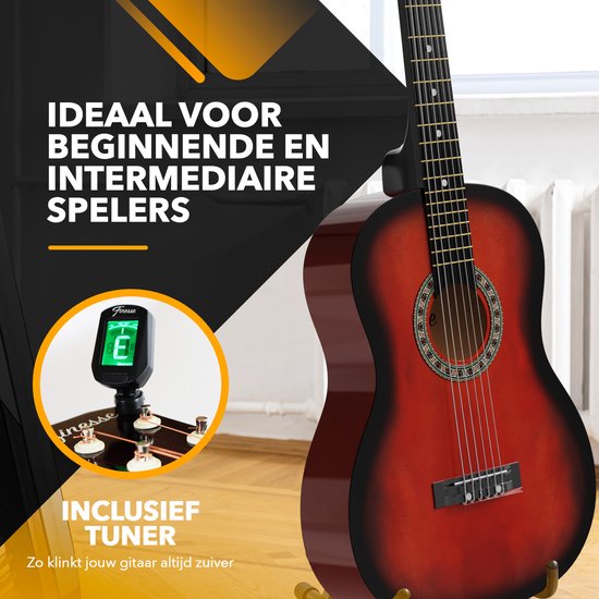 Finesse Akoestische Gitaar - Starterset - Nylon Snaren - Klassieke Gitaar - Gitaar Kind & Volwassenen