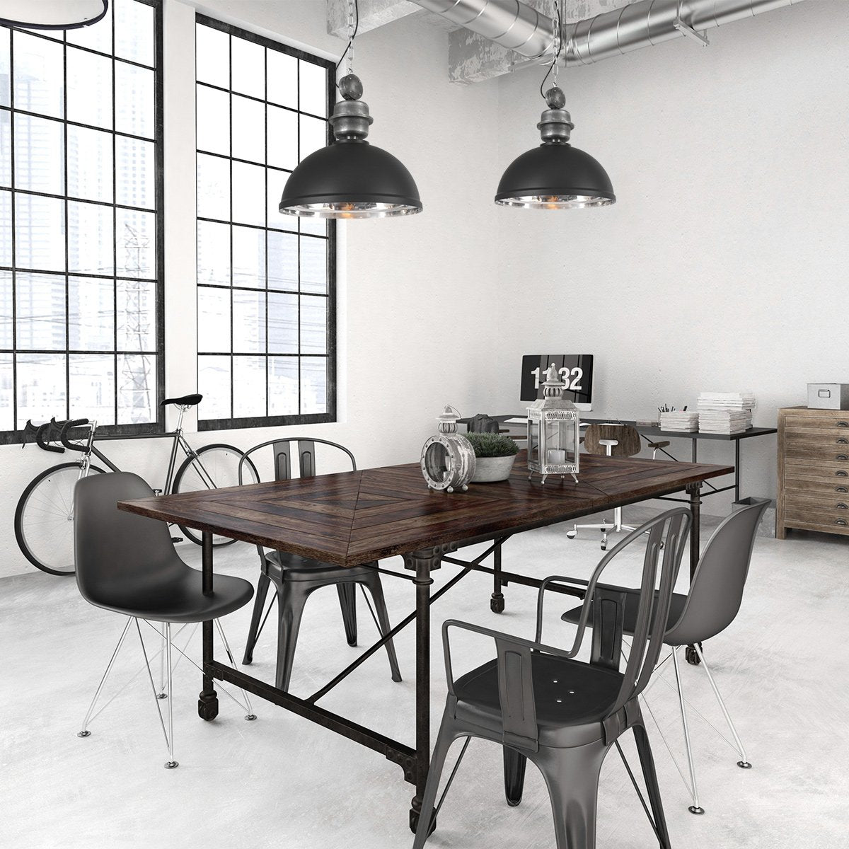 Steinhauer Hanglamp Mexlite Gaeve- zwart