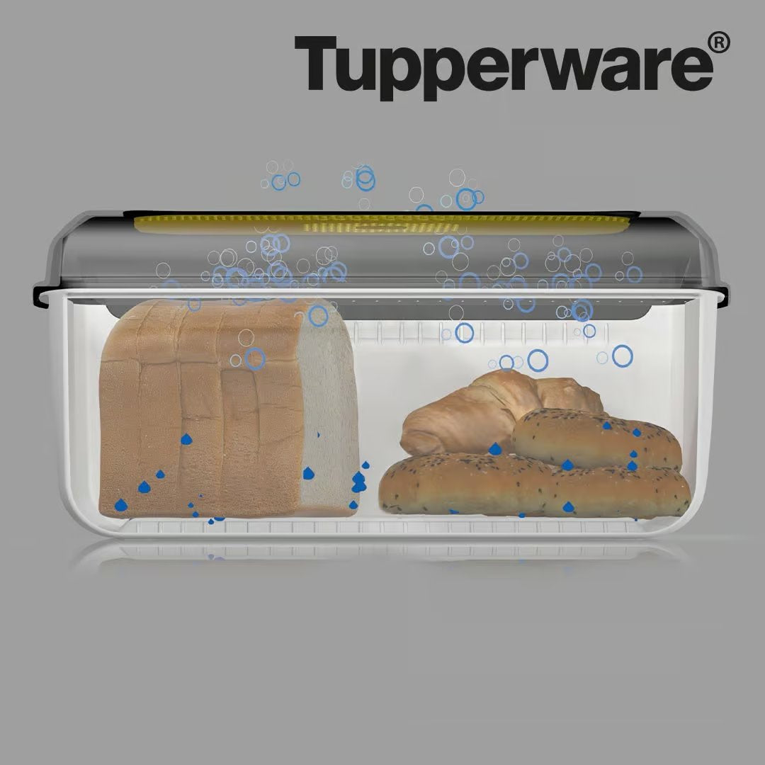 Tupperware BreadSmart Broodtrommel - Inclusief Handige Verdeler - 100% BPA-vrij - Houdt Brood Langer Vers