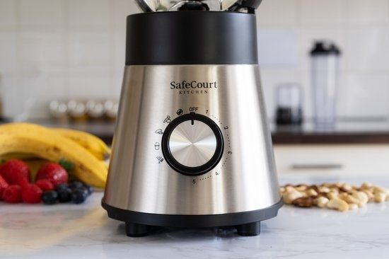 Safecourt Kitchen HB100 - Krachtige Blender - 5 programma's - 1000W - 1.5L