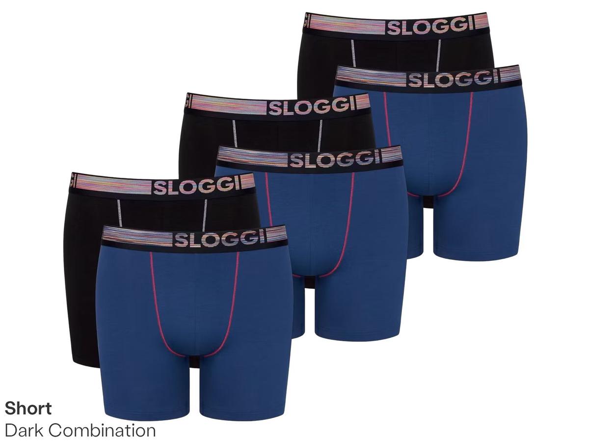 Sloggi Go ABC Natural Hipster Short - 6-pack - maat L - Zwart